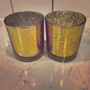 Gold candle holders wedding decorations